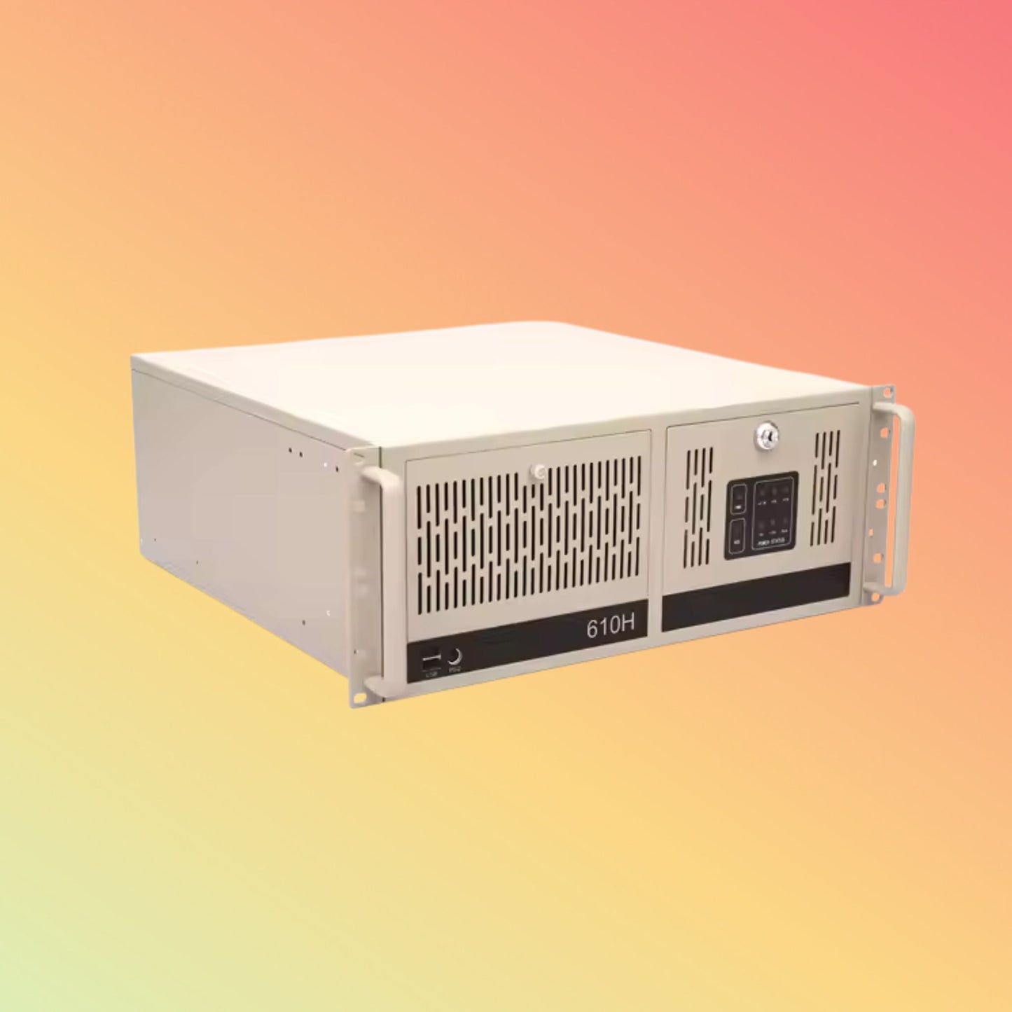 Com Port Server Pc Case Wall Mount Industrial Atx Server Chassis With PCI-e and GPIO
