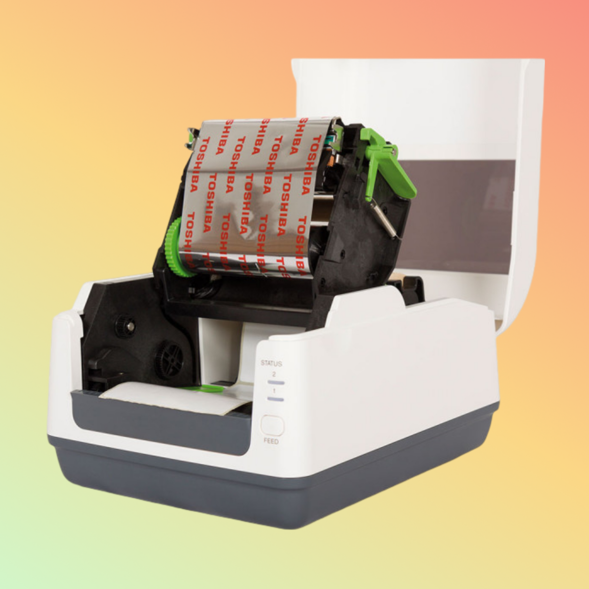 alt="Efficient TOSHIBA B-FV4D printer, perfect for creating durable labels quickly"