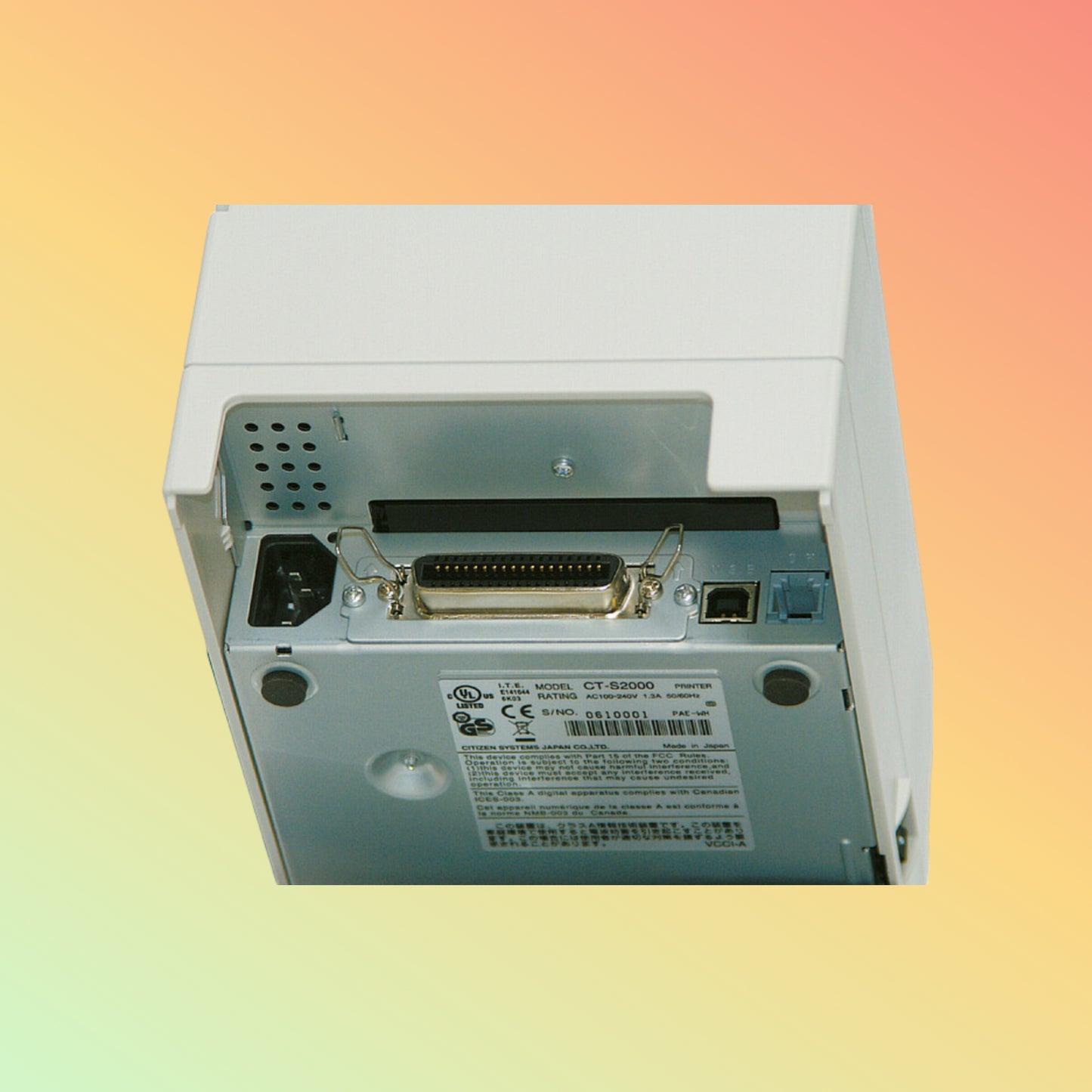 alt="Compact CT-S310II Printer by CITIZEN, ideal for eco-conscious businesses"