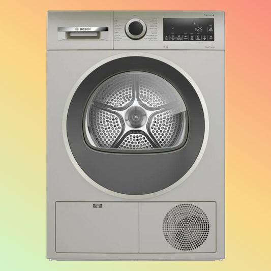 Bosch WQG2410XGC Series 4 Heat Pump Tumble Dryer 9 kg Silver inox Series 4