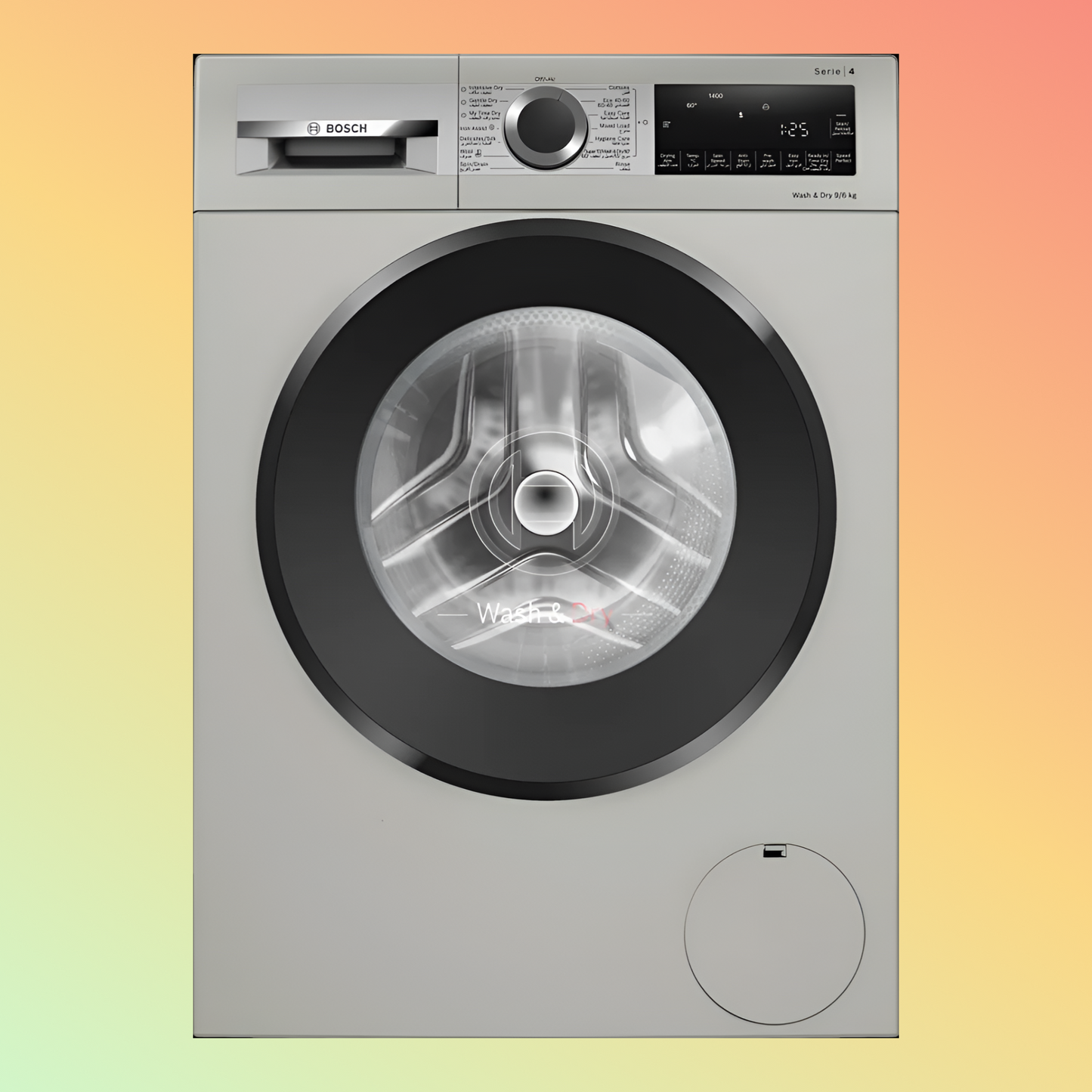 Bosch WNA244XSGC Series 4 Washer Dryer, 9kg, Silver