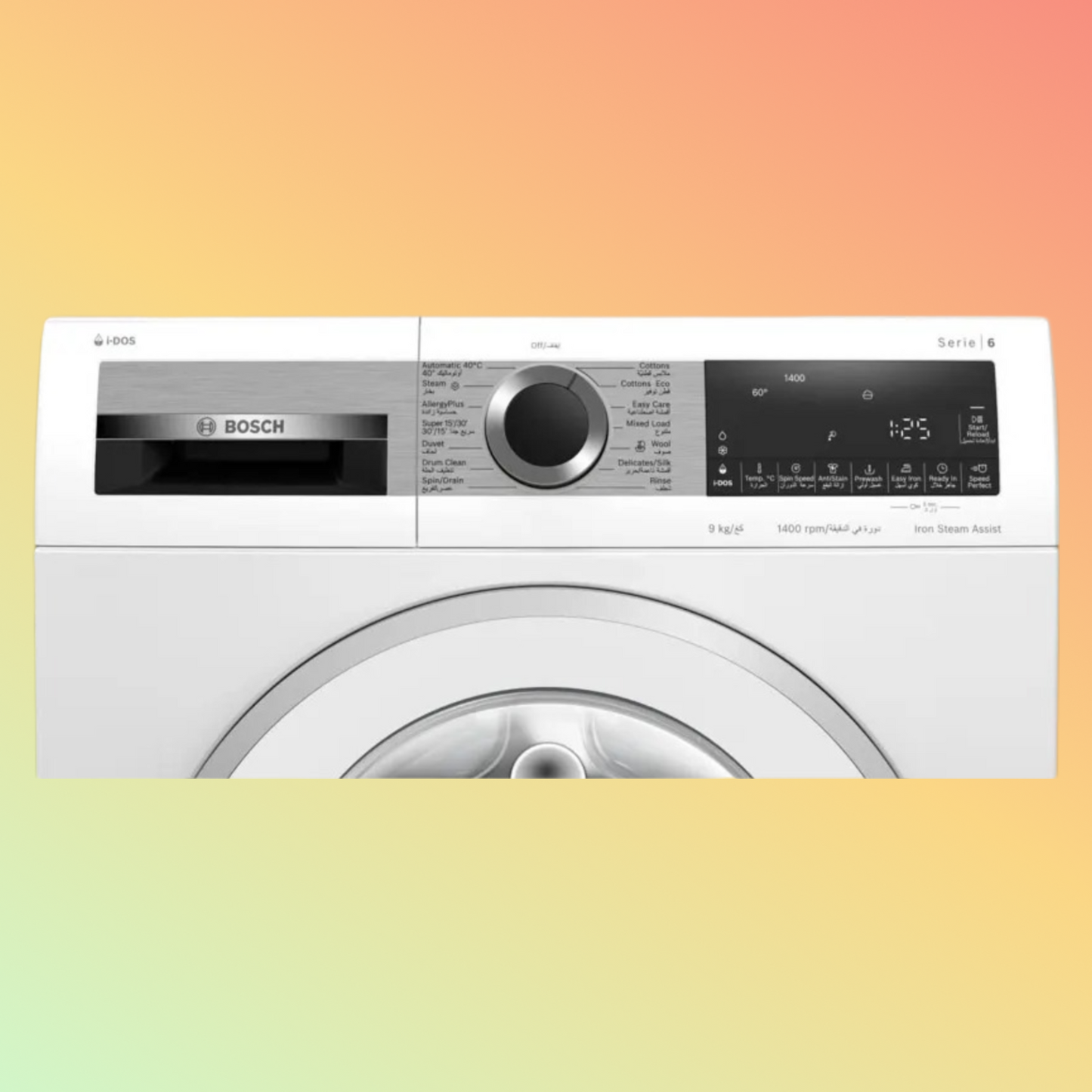 Bosch WGA244A0GC Series 6 Front Load Washer 9 kg,White