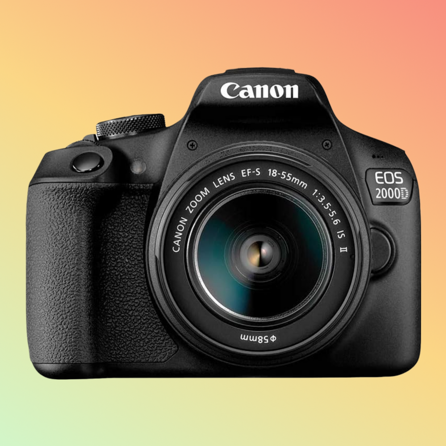 Canon EOS 2000D DSLR Camera with 18-55mm Lens and 50mm F18