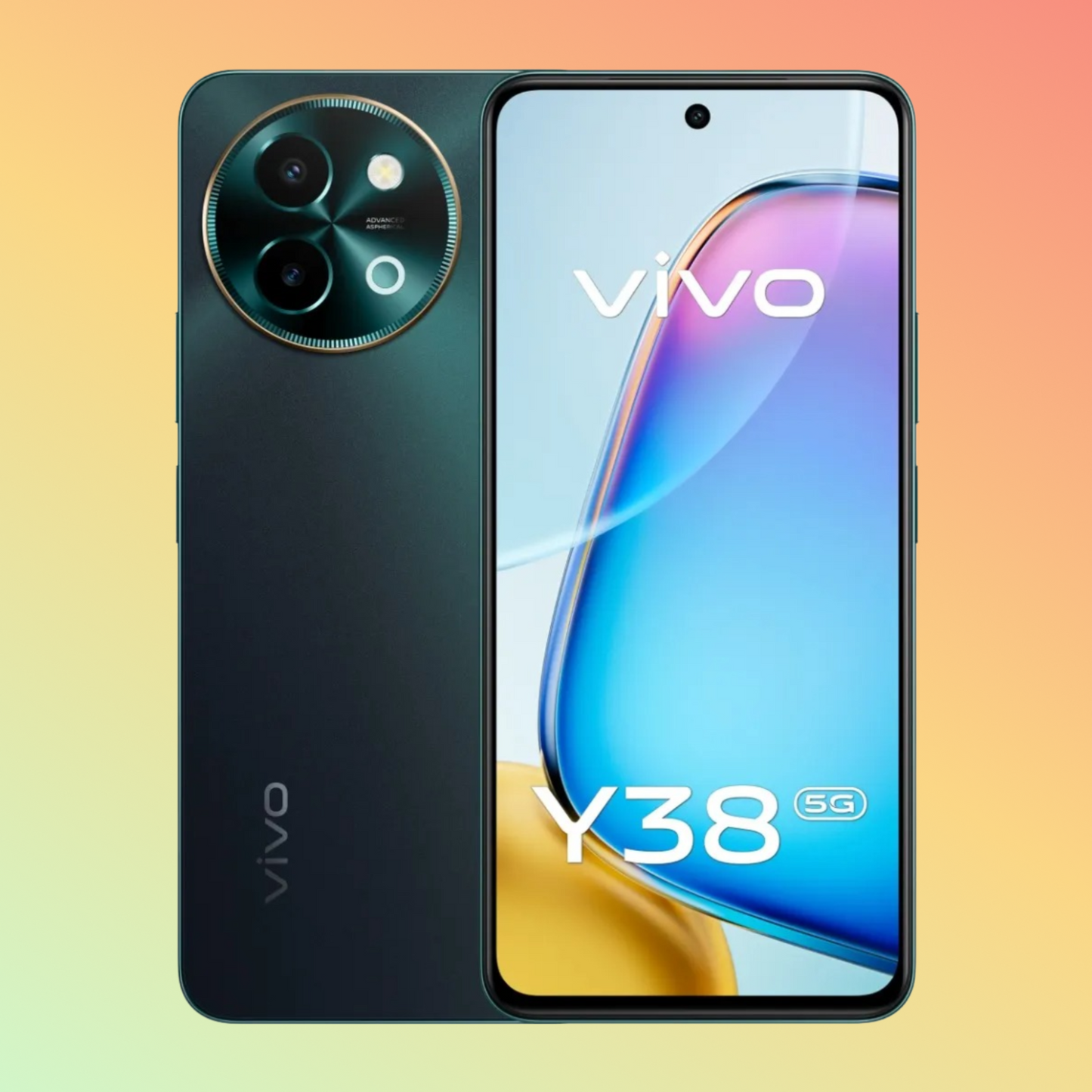 Vivo Y38 5G Smartphone, Agate Green, 256 GB