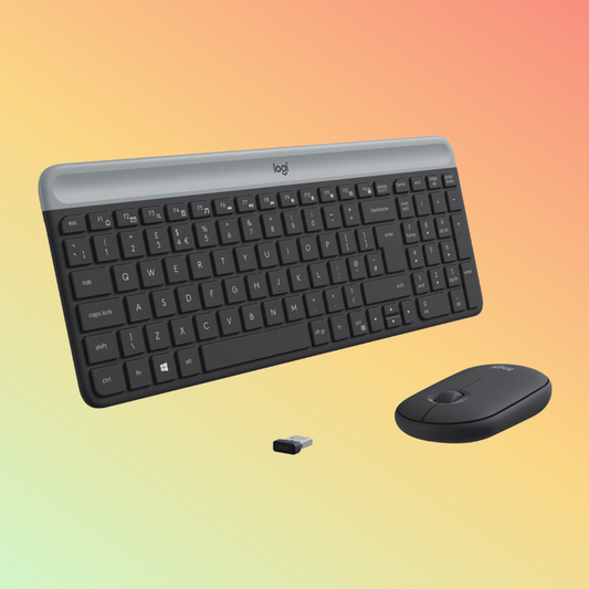 Logitech MK470 Slim Wireless Keyboard and Mouse Combo, Graphite
