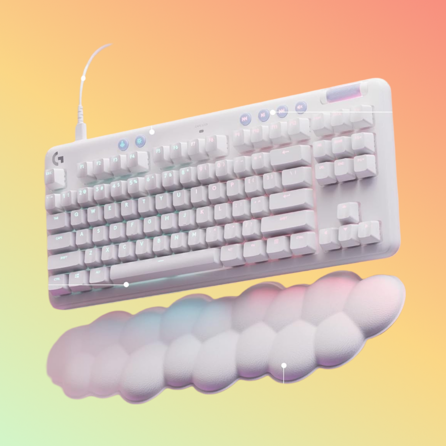 Logitech Gaming Keyboard G713 USB OFF White