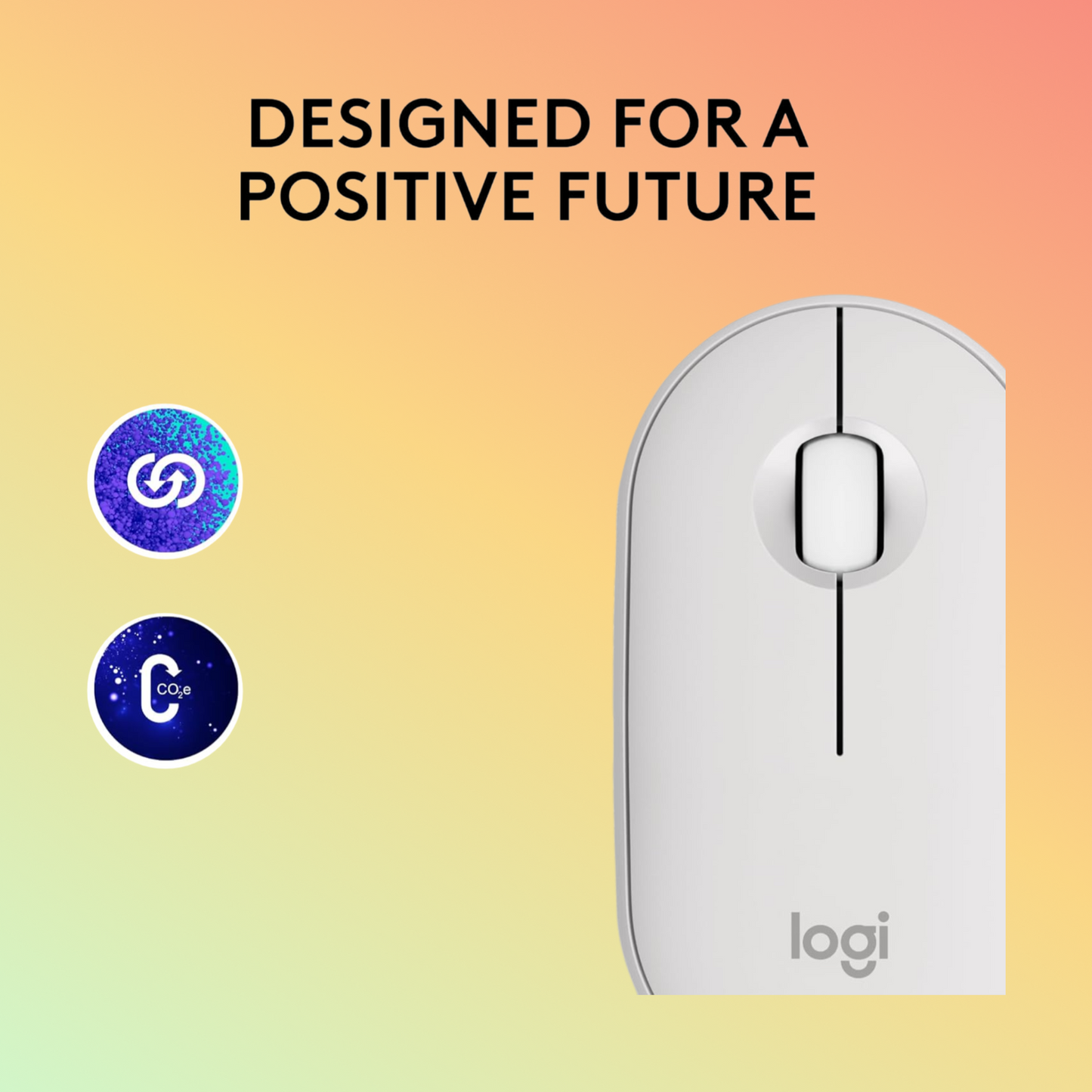 Logitech PEBBLE MOUSE 2 M350S- White