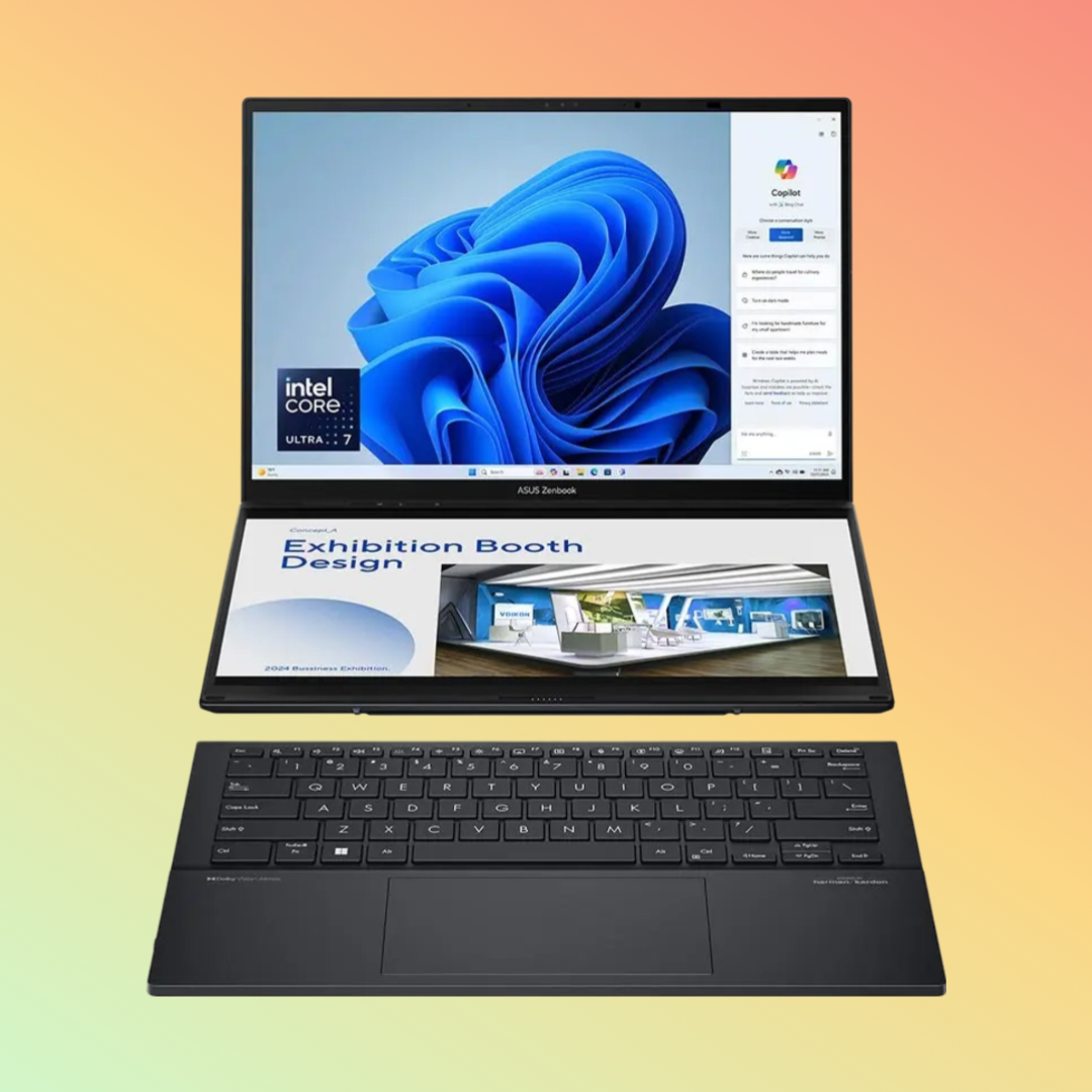 ASUS Zenbook Duo OLED UX8406MA-OLEDI7IG Intel Core Ultra 7-155H 16GB RAM 1TB SSD Inkwell Gray