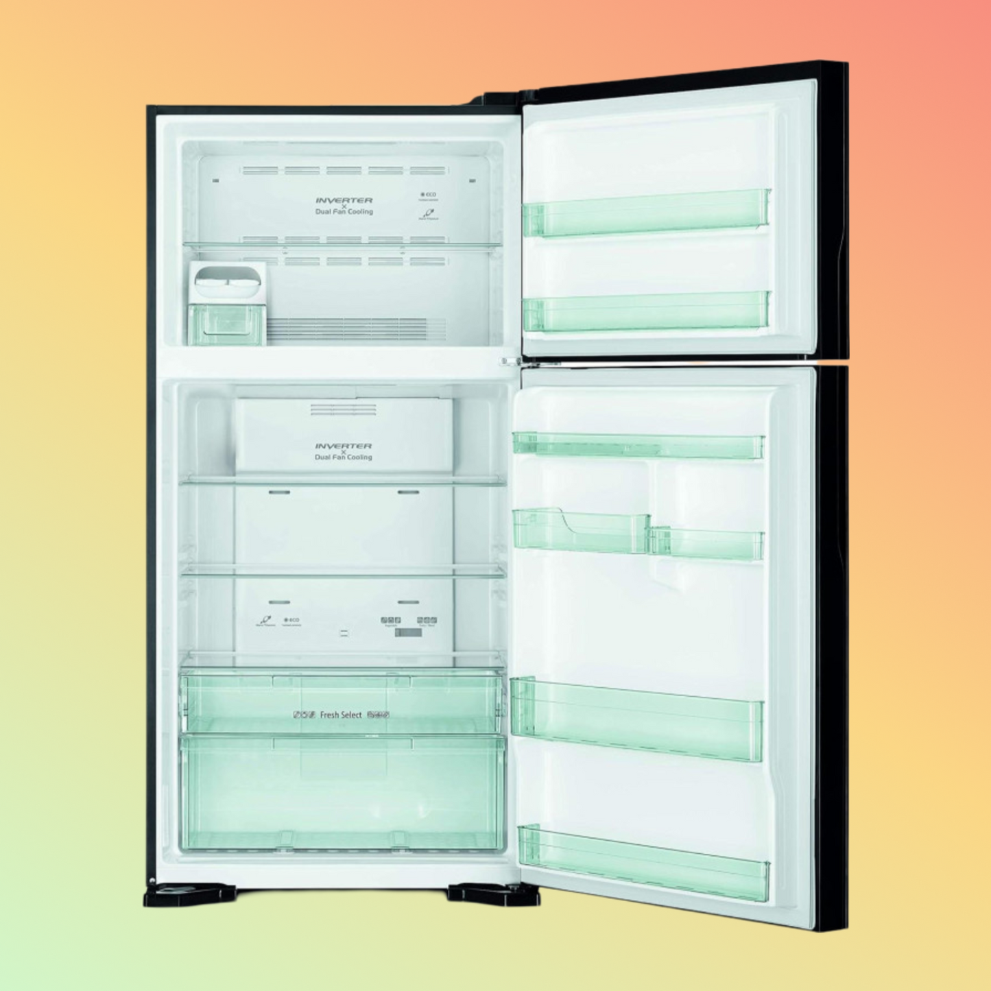 Hitachi RV715PUK7KPSV 710Ltrs Inverter Refrigerator, Pure Silver