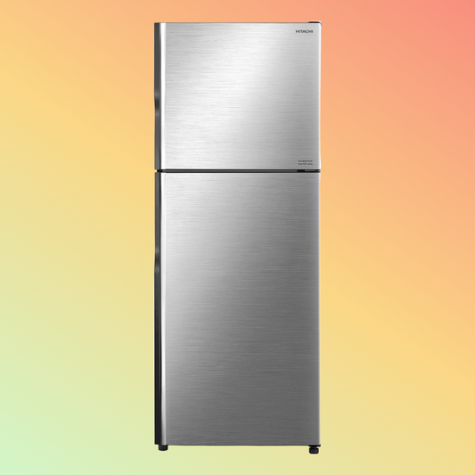 Hitachi RVX500PUK9KBSL 500 Ltr Top Mounted Double Door Refrigerator, Silver