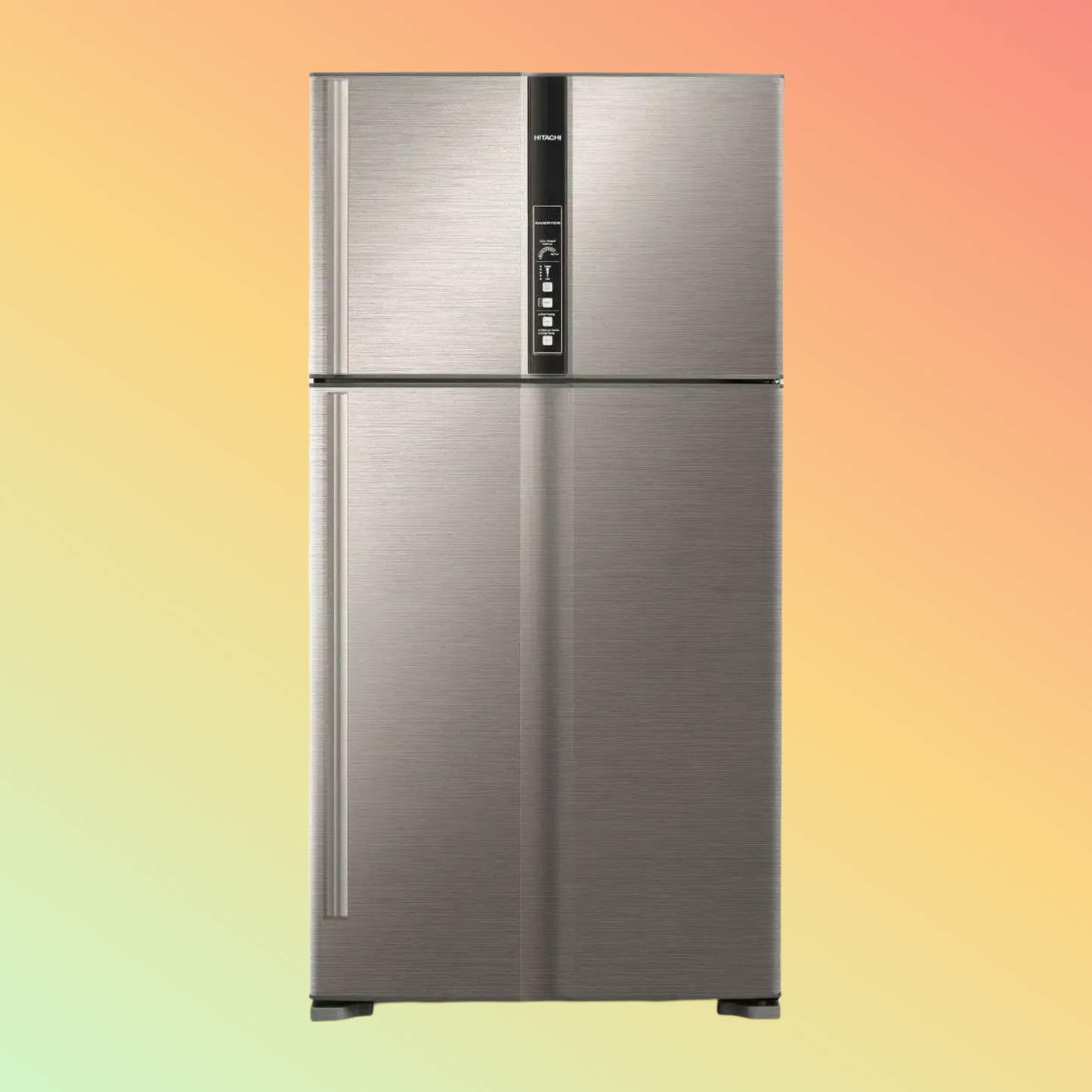 Hitachi RV990PUK1KBSL 990L Top Mount Refrigerators, Brilliant Silver
