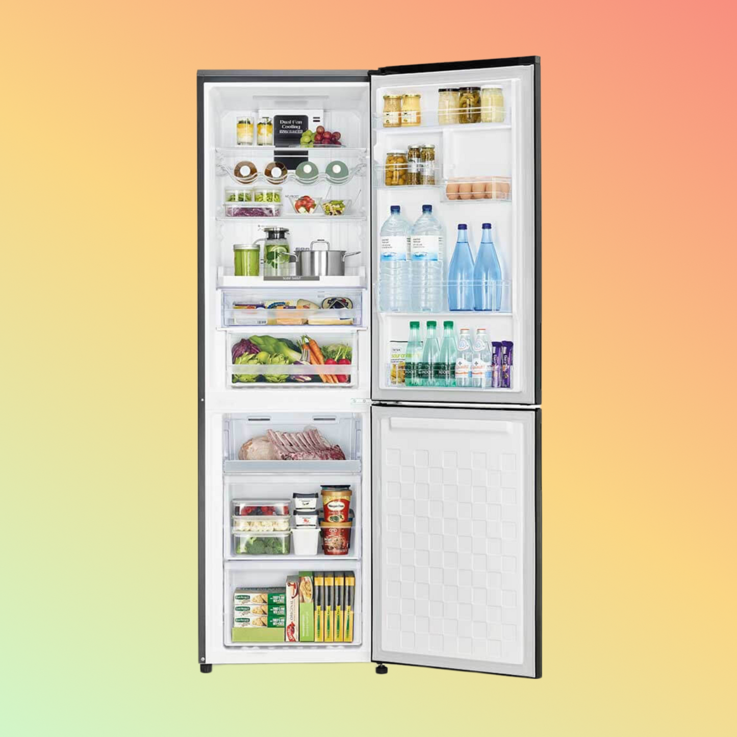 Hitachi Bottom Freezer 410 Litres RBG410PUK6XGBK