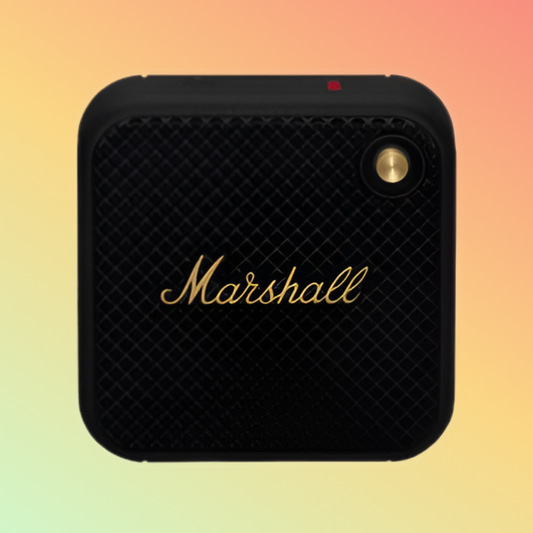 Marshall Willen Portable Bluetooth Speaker, Black & Brass