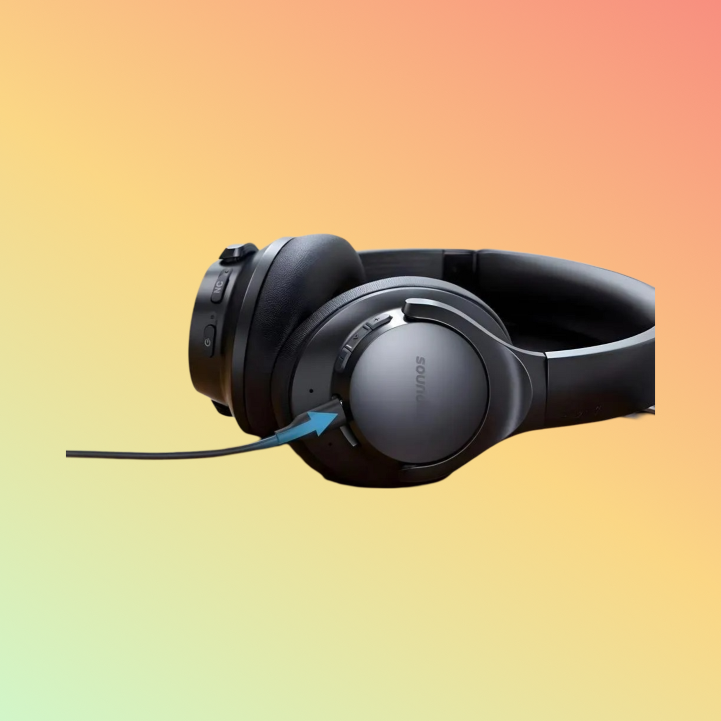 Anker Soundcore Q20i Hybrid Active Noise Cancelling Headphones, Black