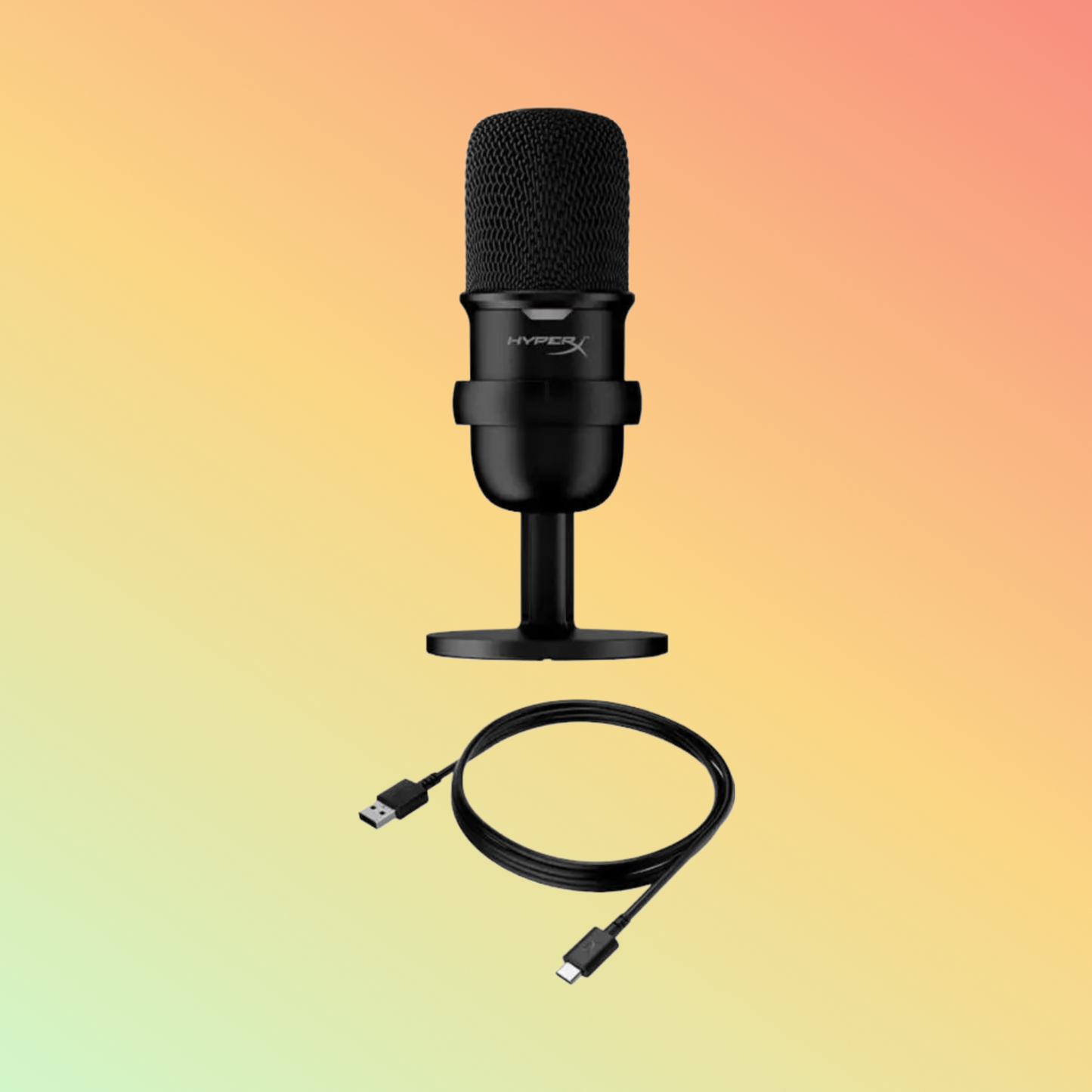HyperX HYX-4P5P8AA SoloCast USB Microphone, Black