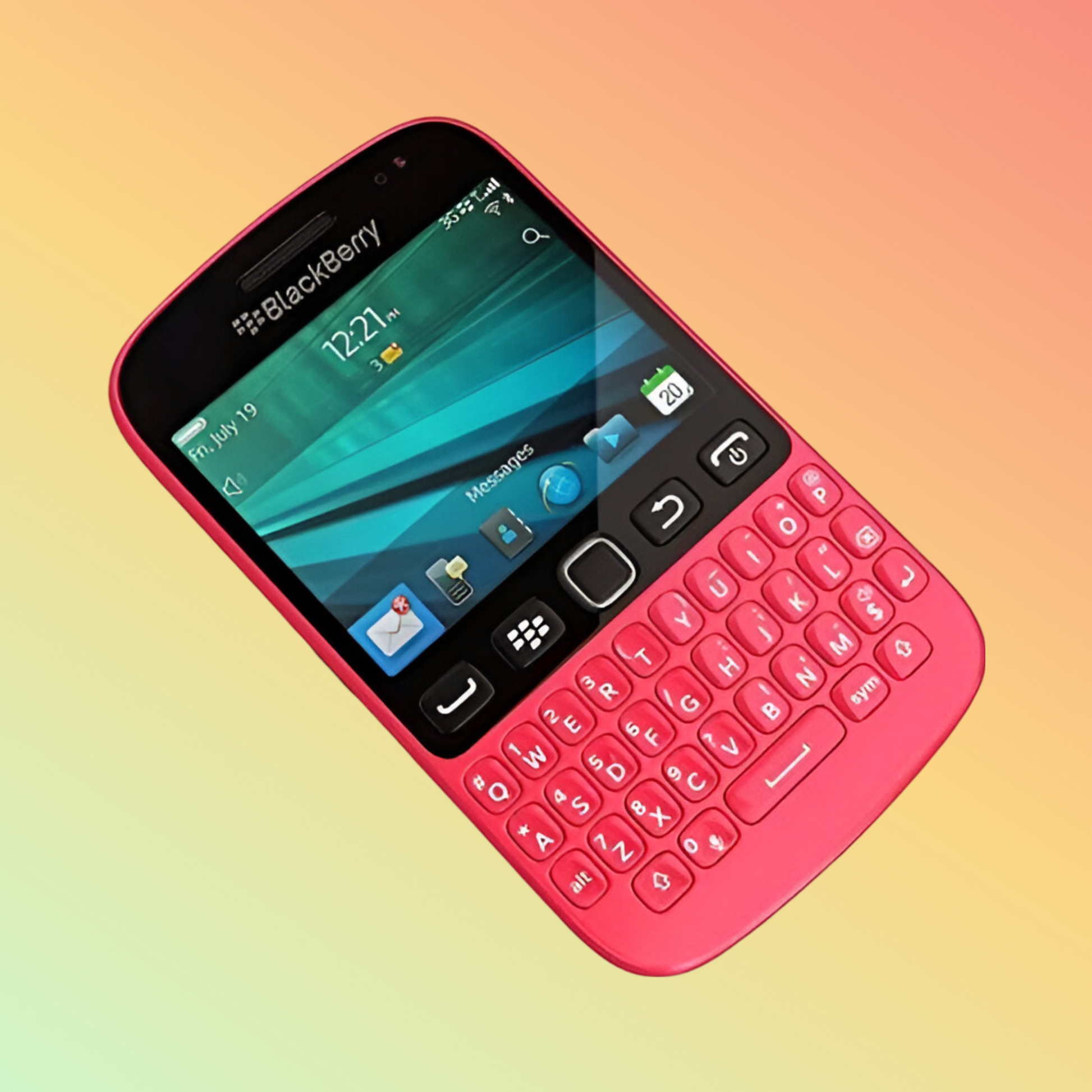 BlackBerry 9720 Samoa in Pink - QWERTY Keyboard
