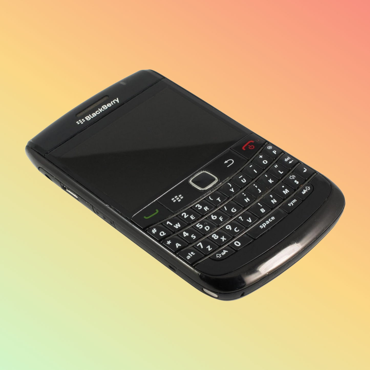 BlackBerry Bold 9780 in Black - Front View