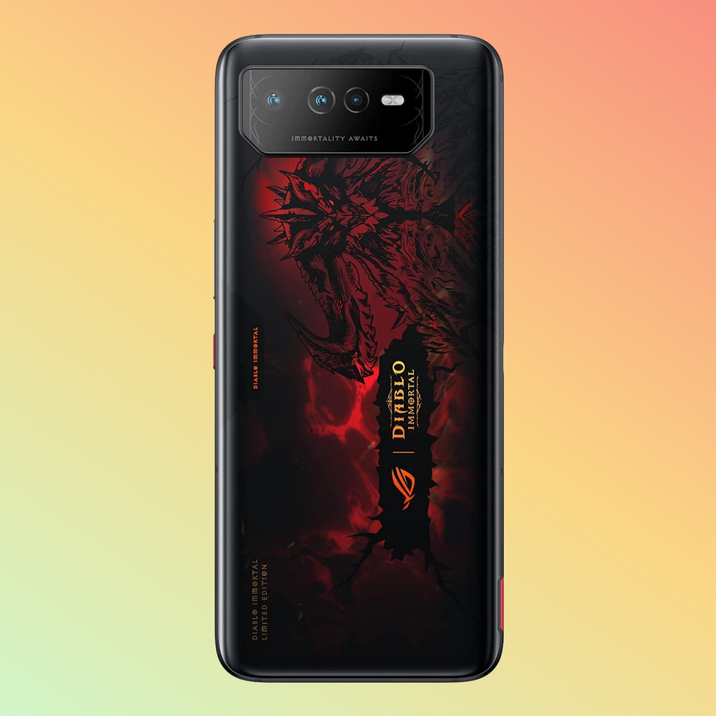 Asus Rog Phone 6 DIABLO IMMORTAL EDITION 512GB ROM + 16GB RAM Factory Unlocked (Black)