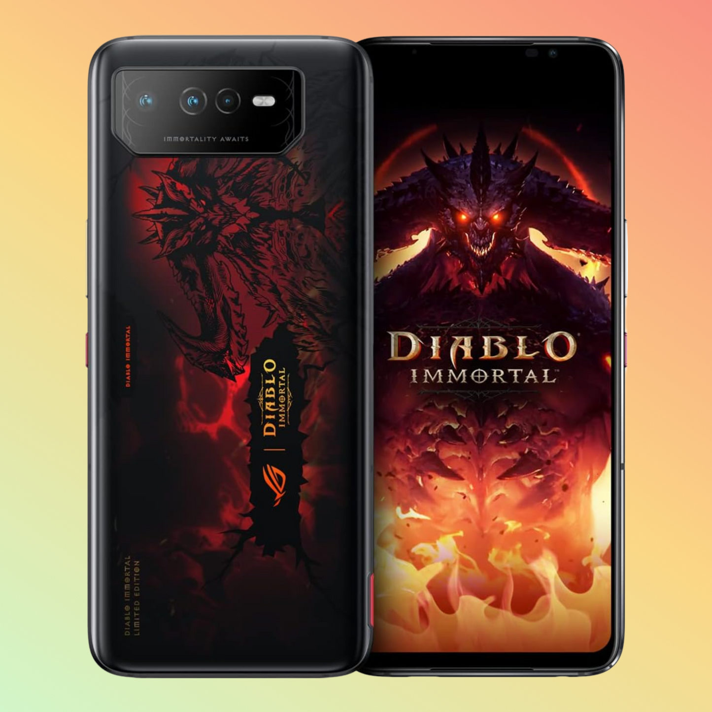 Asus Rog Phone 6 DIABLO IMMORTAL EDITION 512GB ROM + 16GB RAM Factory Unlocked (Black)