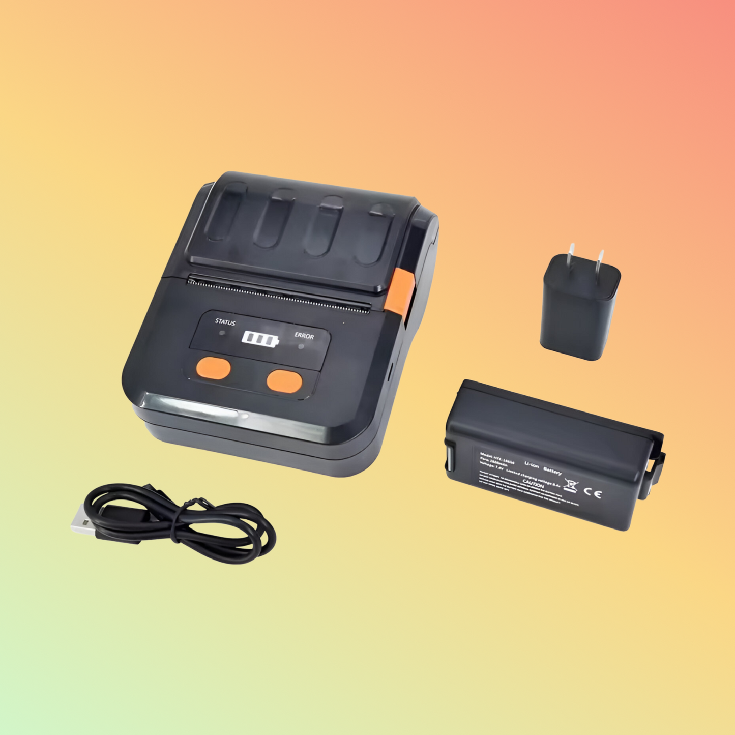 2" 58mm Portable BT Thermal Label Printer for Android/iOS