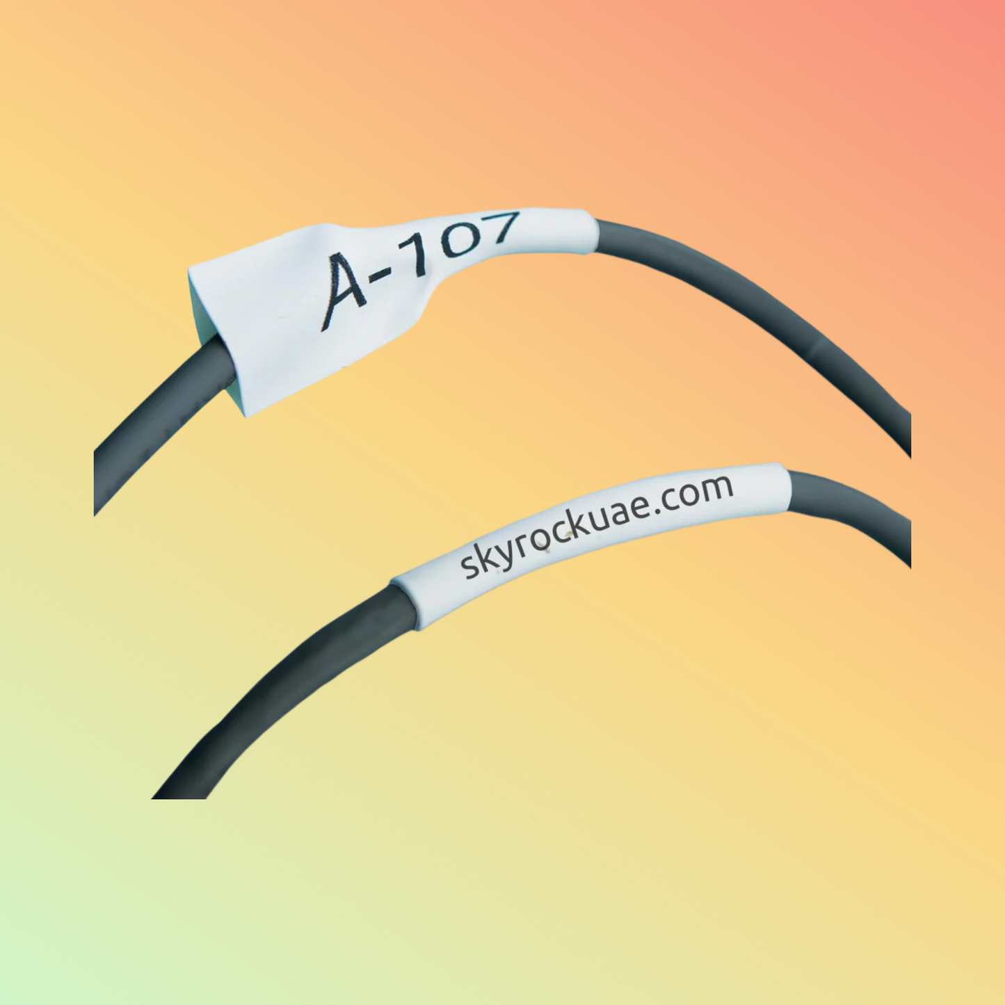 Dymo Rhino 9mm Heat Shrink Tube 18053 Black on White