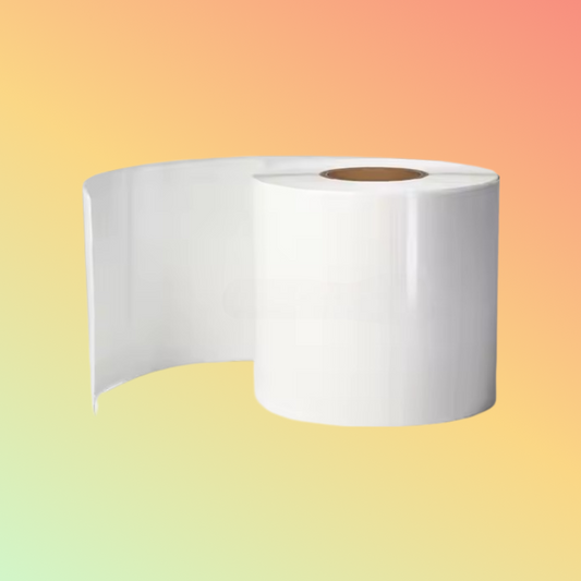 Custom 100x100 High Glossy Adhesive Sticker Roll