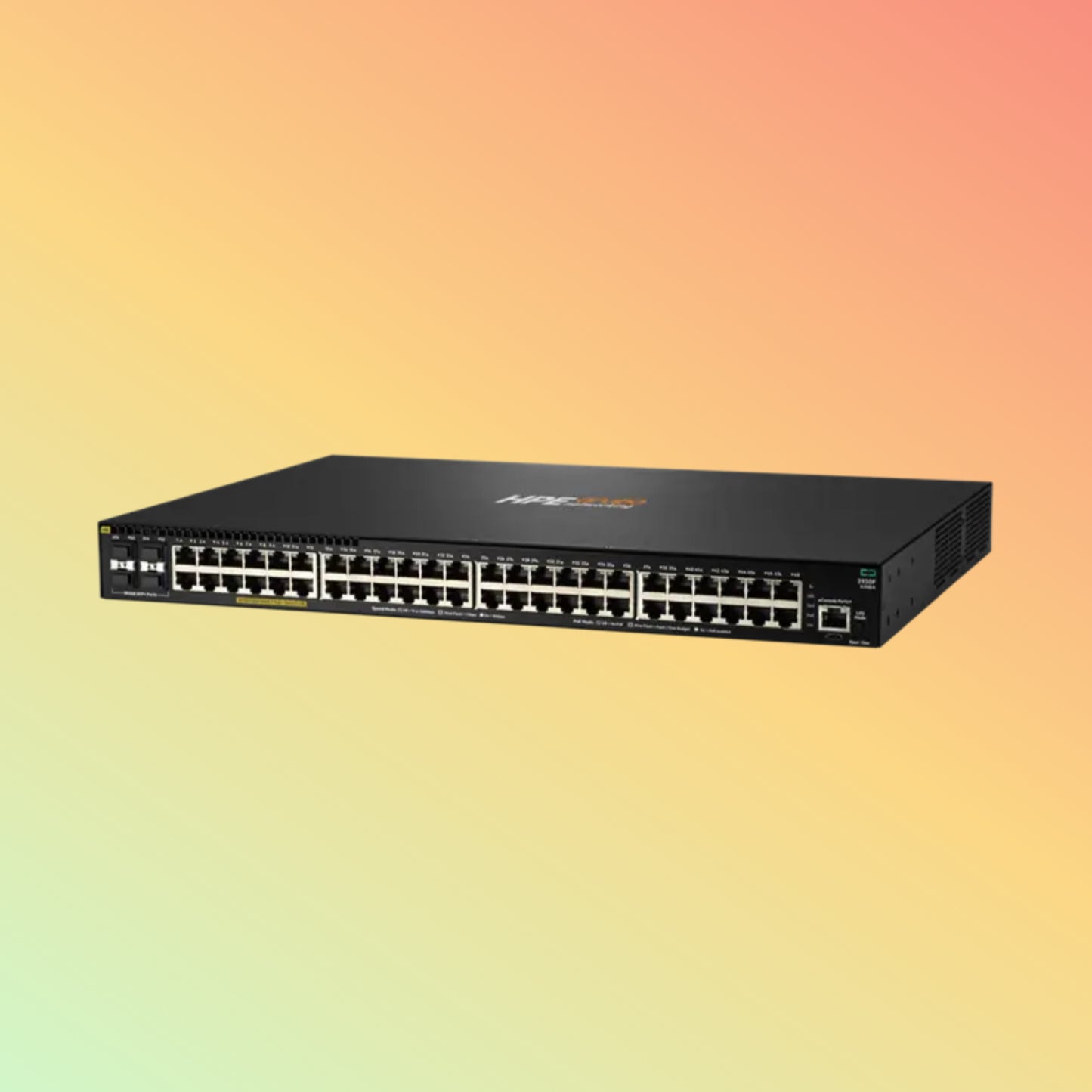 HPE Aruba 2930F (JL558A) Switch - 48 x Gigabit Ethernet PoE+ Ports RJ-45, 4 X SFP+ 1/10GbE Ports