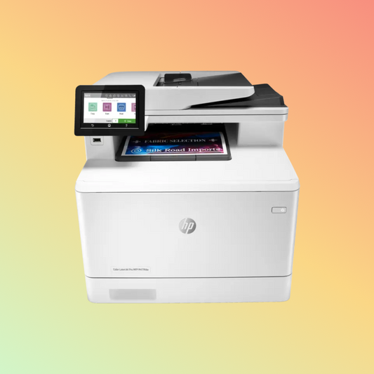 HP LaserJet Pro MFP M479FDW Printer - Wireless, A4, Print Copy Scan Fax Email, 27 ppm, 600 x 600 dpi Resolution, 50,000 Pages Duty Cycle, Black and Color