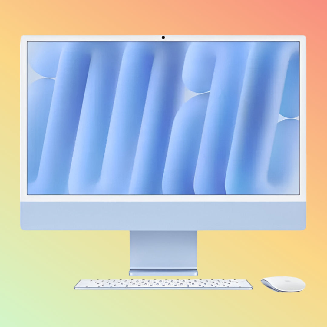 APPLE Z1EQ000EK (2024) iMac - M4 Chip 10-Core CPU, 24GB, 2TB SSD, 10-Core GPU | 16-Core Neural Engine, 24" 4.5K (4480 x 2520) (Blue, Nano-Texture Glass)
