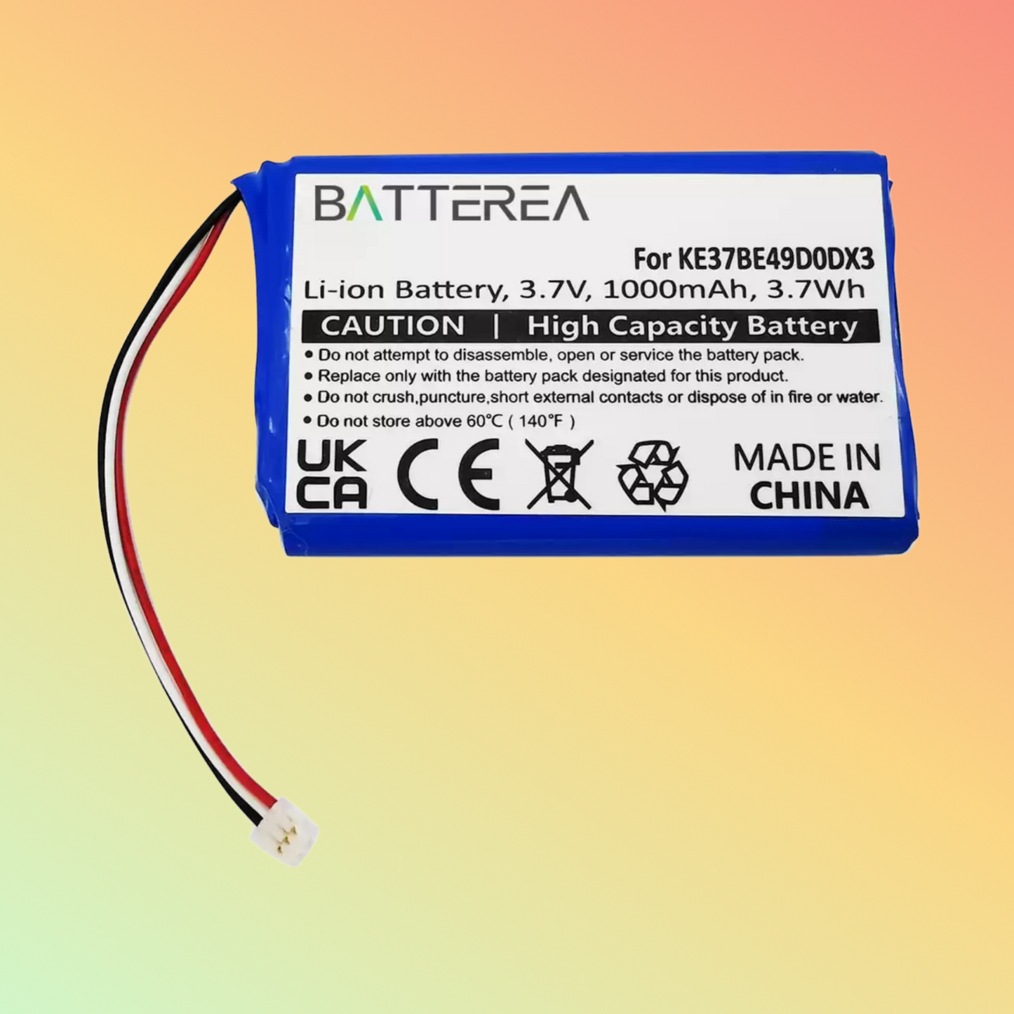 BATTEREA 3.7V 1000mAh Wholesale GPS battery