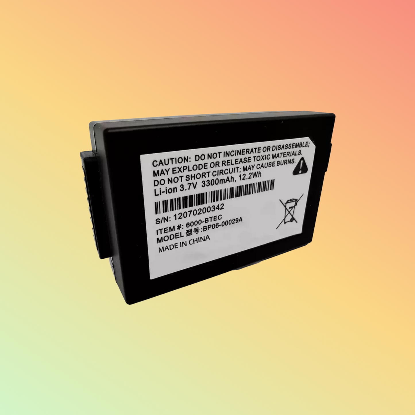 BATTEREA 3.7V 3300mAh battery replacement for honeywell dolphin 6100 dolphin 6110 dolphin 6500, replace for 6000 BTSC, BP06-00028A,li-ion