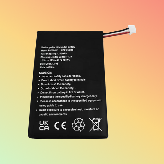BATTEREA Battery replacement for Ingenico Link2500 Link 250 3.7V 1250mAh replace for P0750-LF