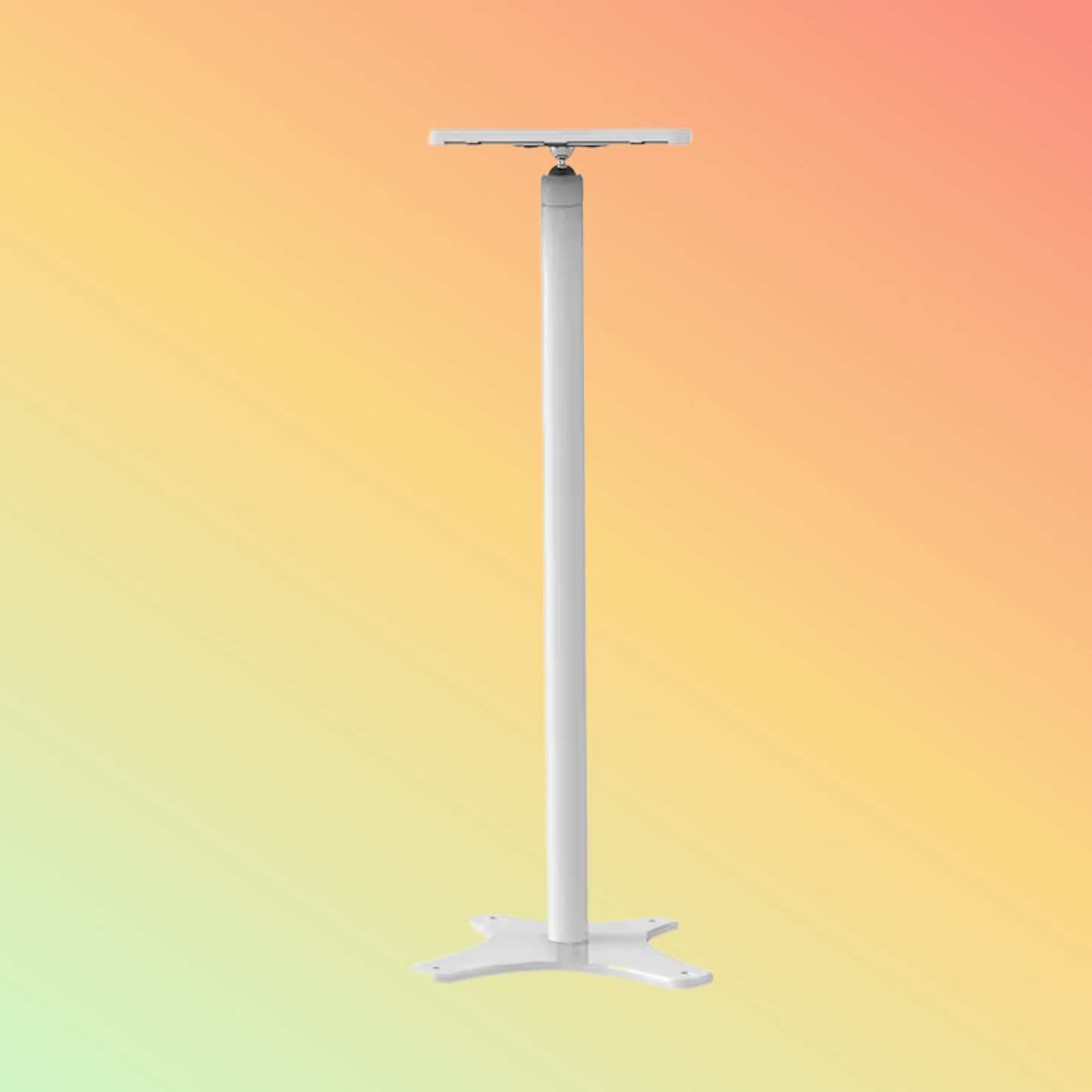 MAKEN SF-1301 Key Locked Tablet Enclosure 360 Degree Rotation Floor Pole Display Stand Tablet Floor Stand For Ipad