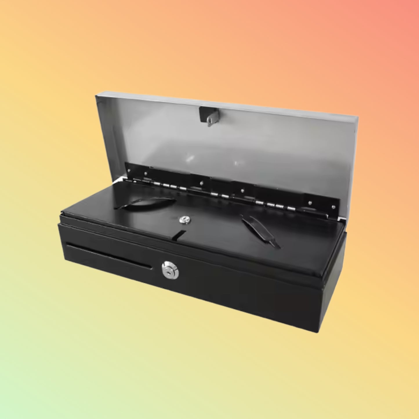 MAKEN Ft-460hb 8 Adjustable Bill 8 Coin Flip Top Cash Drawer Small Portable Money Box