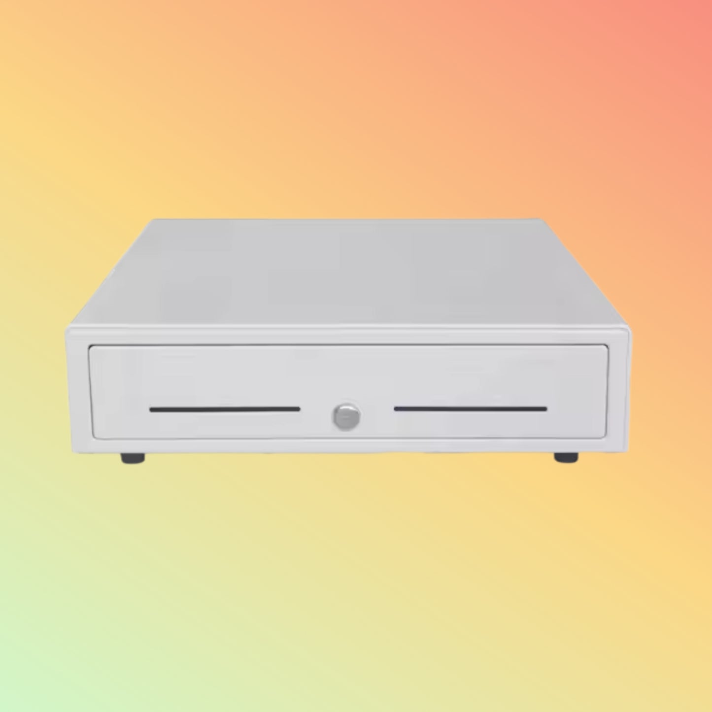 MAKEN MK-330 4Bill 5/8 Coins RJ11 RJ12 3-Position Lock Safe Metal POS Cash Drawer Electronic White Cash Box
