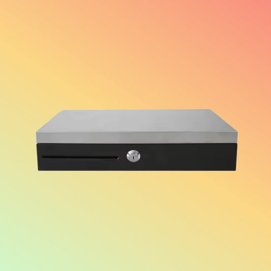 MAKEN FT-460 Stainless Steel Top Pos Money Box 6 Bills 8 Coins Fliptop Cash Drawer