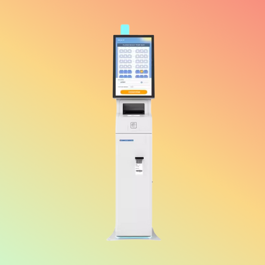 MAKEN KS-2110 21.5 Inch Automatic Self-Service Check-In Terminal Card Dispenser Id Scanner Hotel Self Check In Kiosk