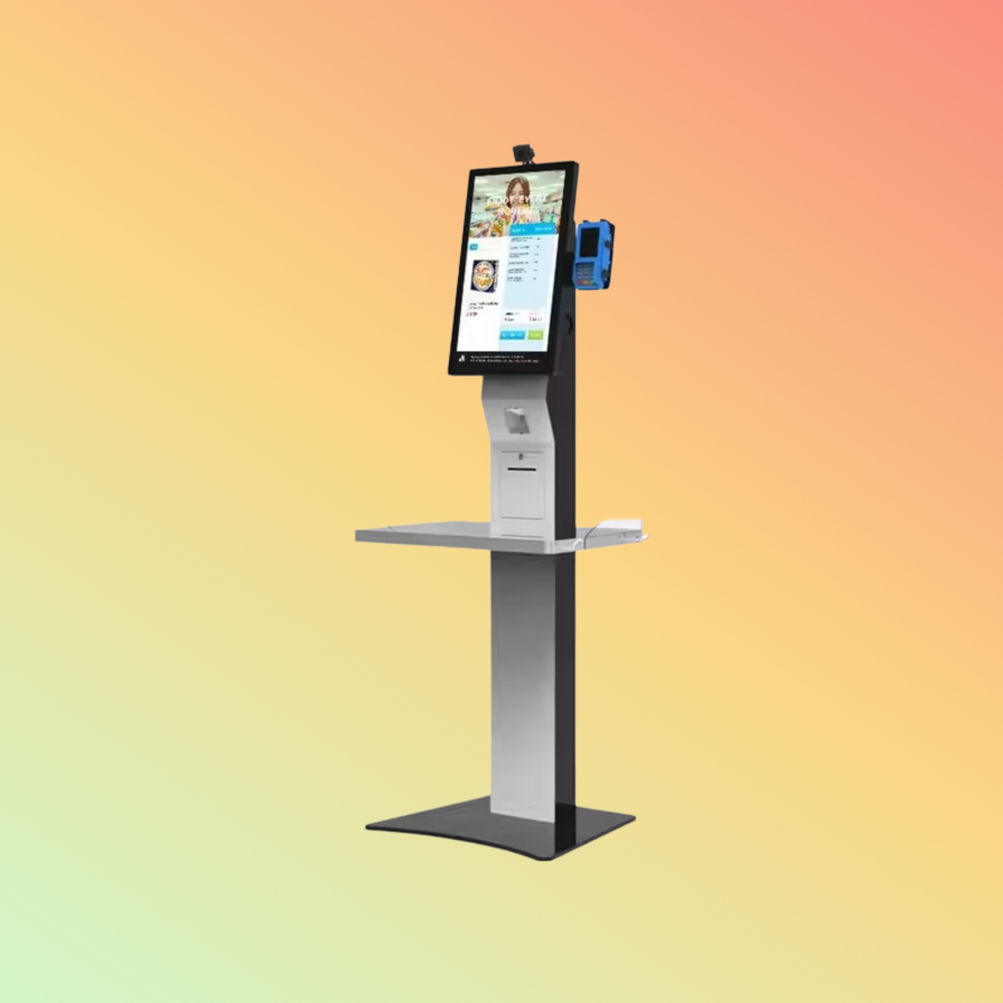 MAKEN 27 Inch Touch Screen Payment Terminal Machine Grocery Store Retail Self Checkout Kiosk