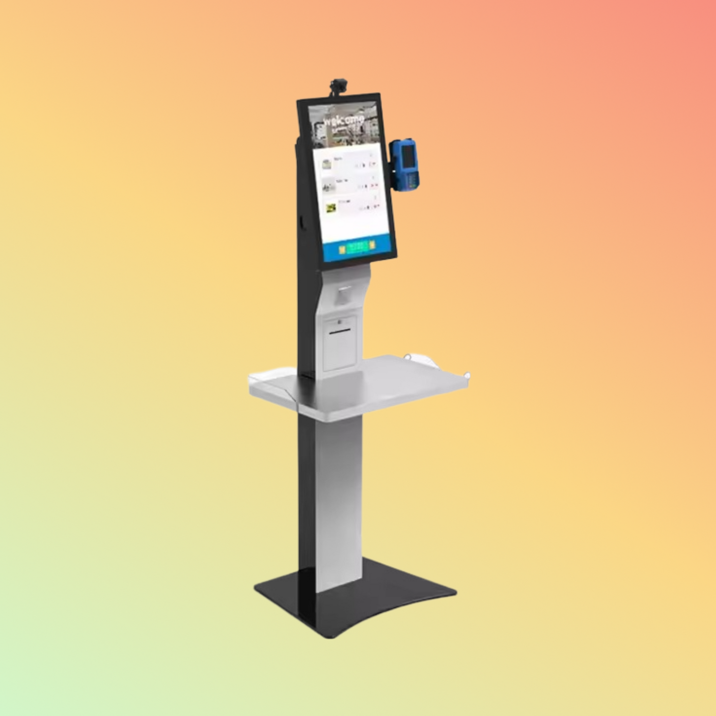 MAKEN 27 Inch Touch Screen Payment Terminal Machine Grocery Store Retail Self Checkout Kiosk