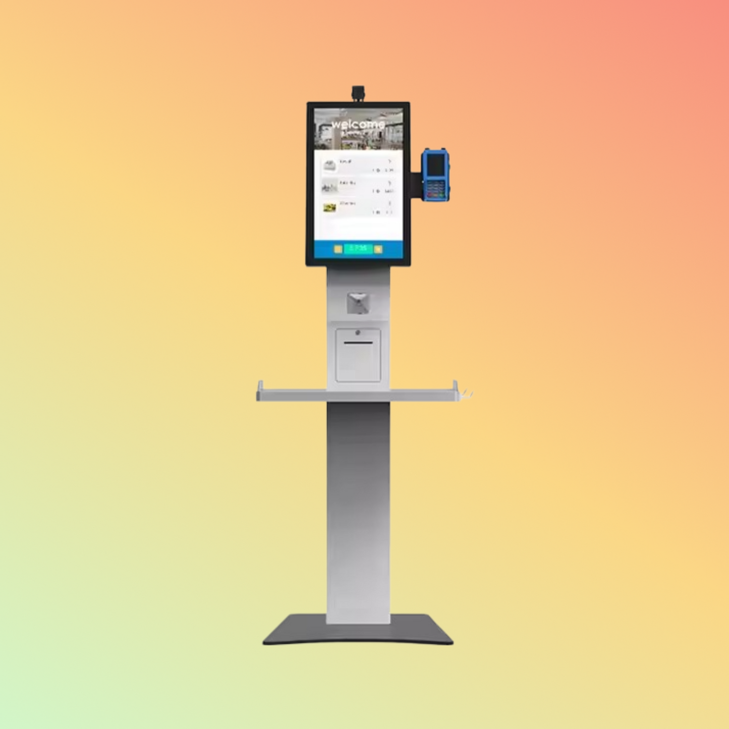 MAKEN 27 Inch Touch Screen Payment Terminal Machine Grocery Store Retail Self Checkout Kiosk