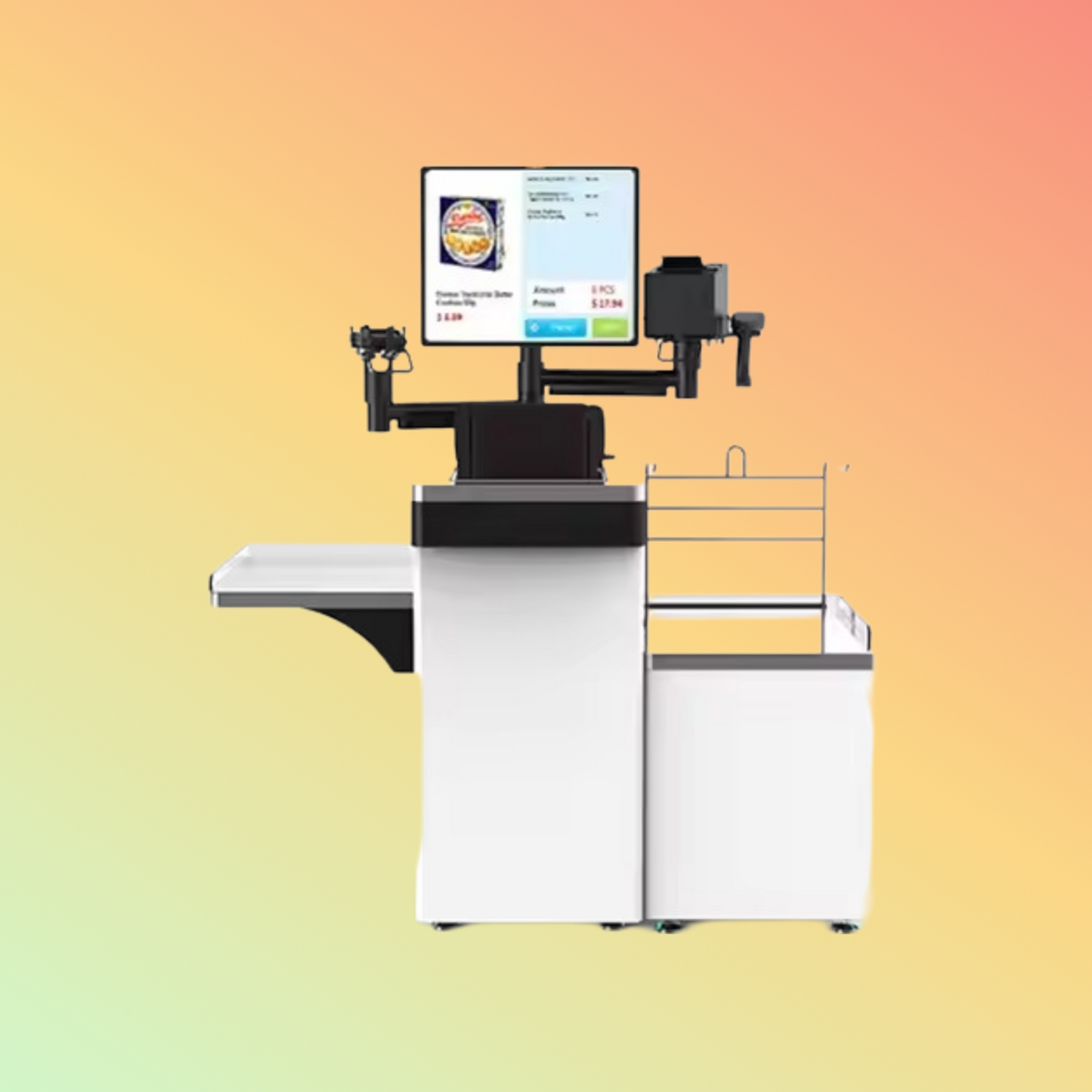 MAKEN KR-1900 Payment Terminal Android Touch Screen Kiosk Automated Self Supermarket Self Checkout Machines