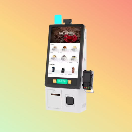 MAKEN Wall Mounted 24 Inch Self Order Food Menu Interactive Kiosk Touch Screen Self-Service Ordering