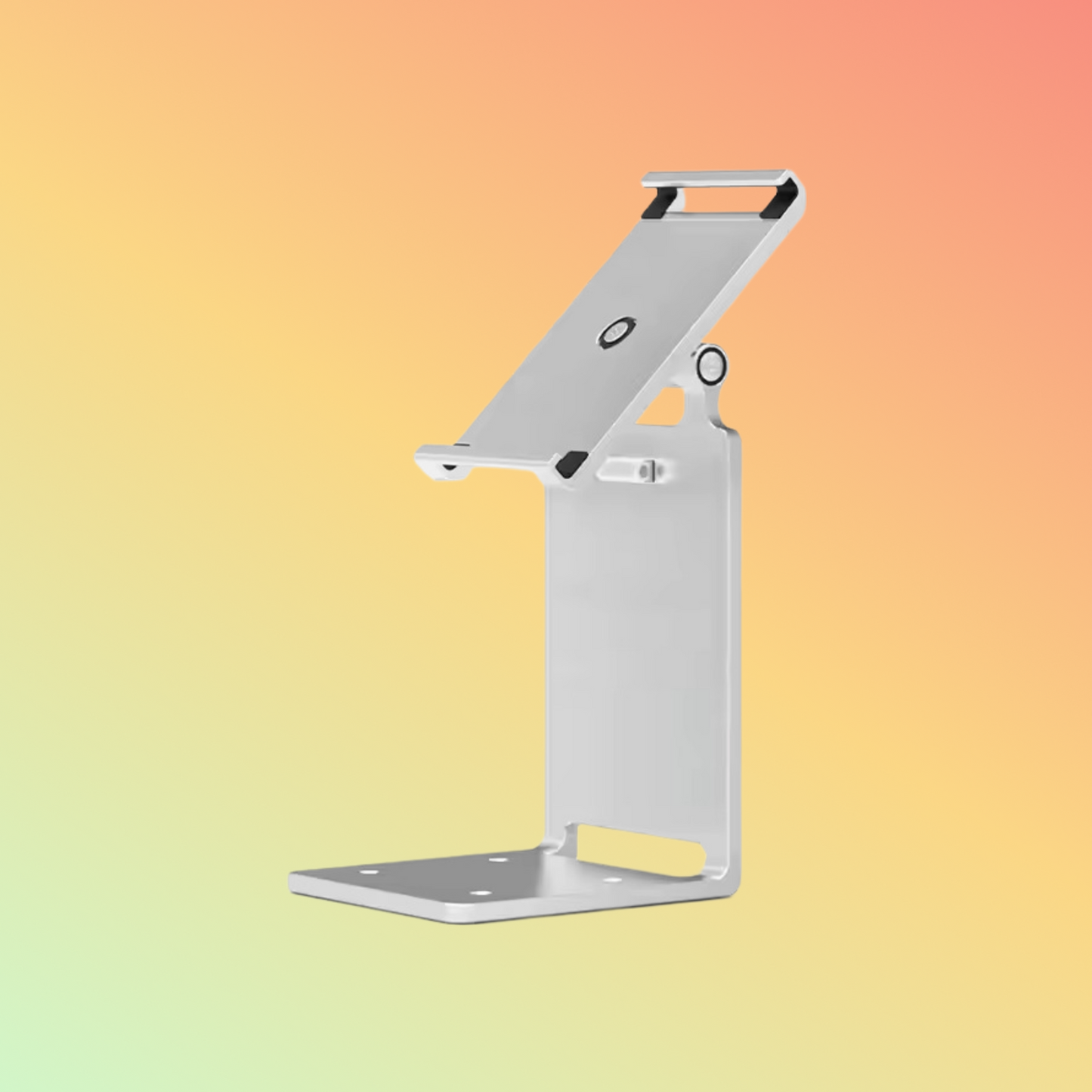 MAKEN PS-2020 Desktop Tablet Stand Two-In-One Aluminum POS Terminal Display Stand