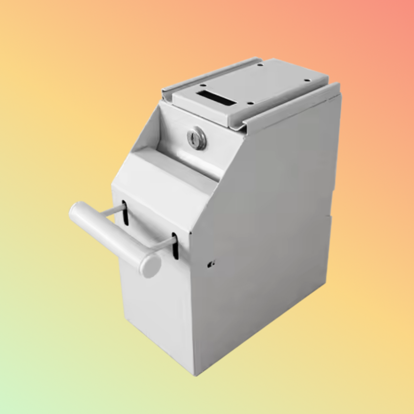 MAKEN Secure metal 2 positions lock coin-operated cash box under counter safe money pos box