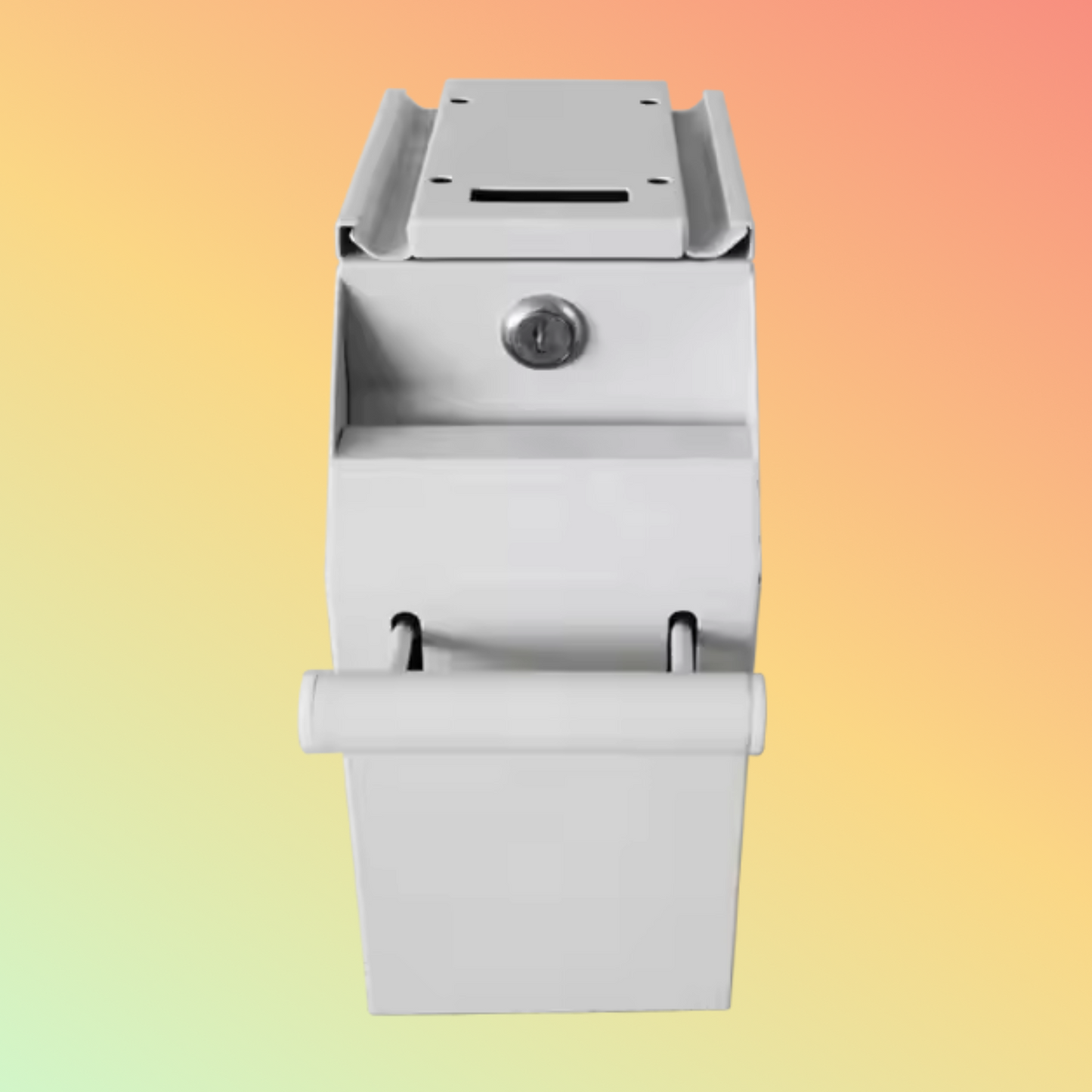 MAKEN Secure metal 2 positions lock coin-operated cash box under counter safe money pos box