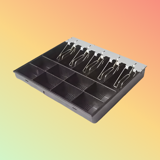 MAKEN Metal Cash Drawer Removable Cash Coin Tray