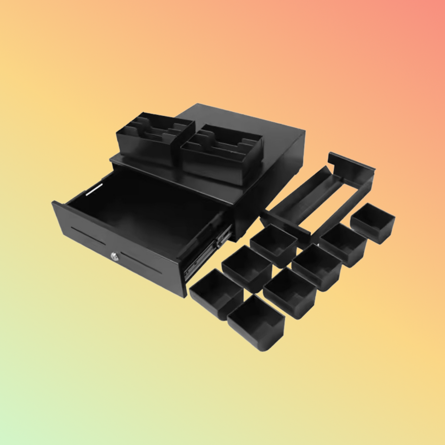 MAKEN Restaurant retail supermarket safe pos 3 position key lock factory supply cash drawer