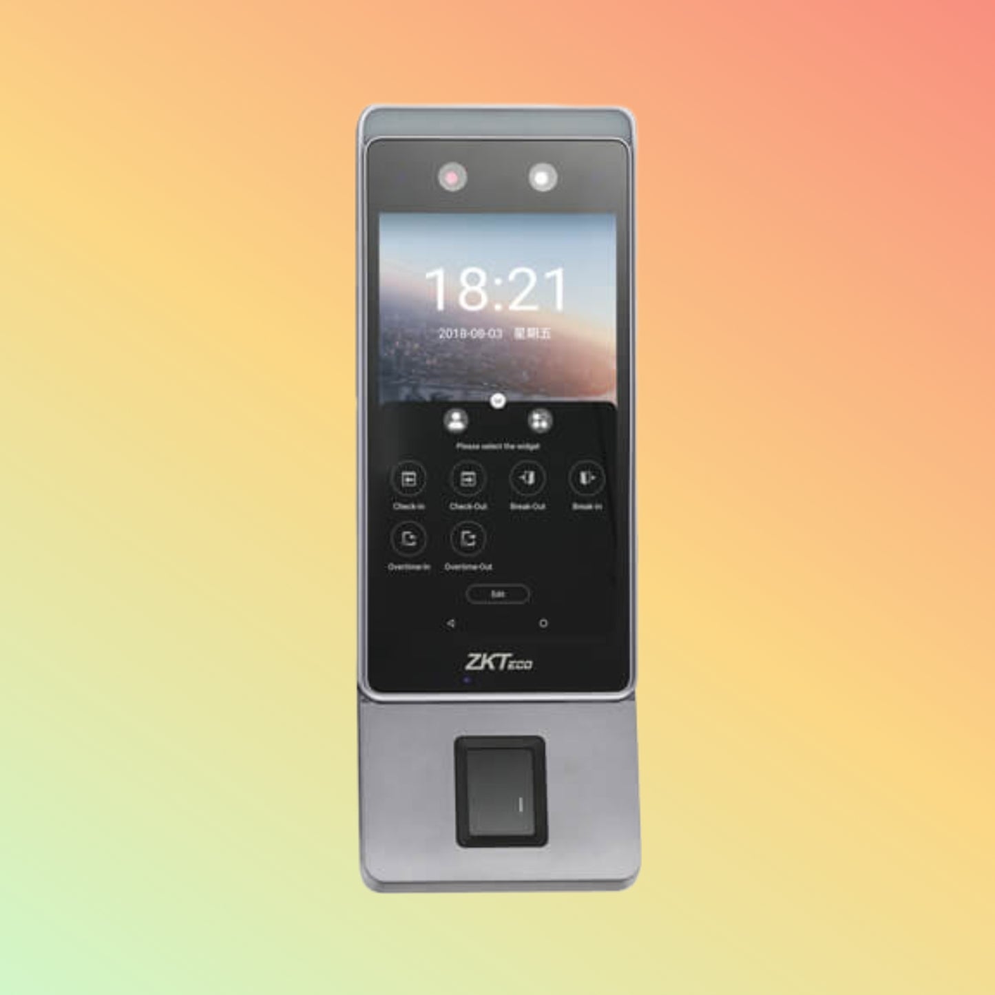 Cloud Time & Attendance Terminal with Facial Recognition and Fingerprint Module