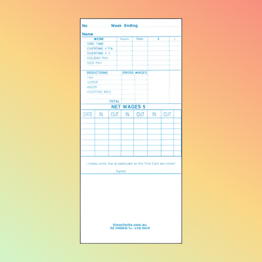 ATR-501W Time Cards