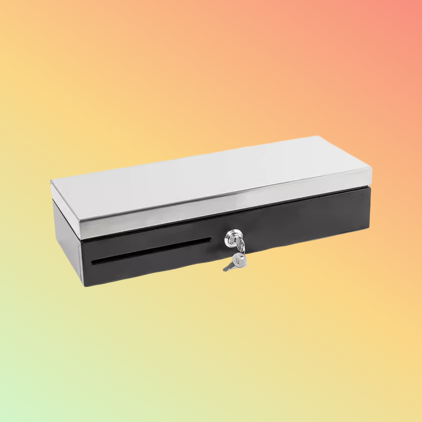 Kasrow KFT460 stainless cash drawer w/ thermal printer